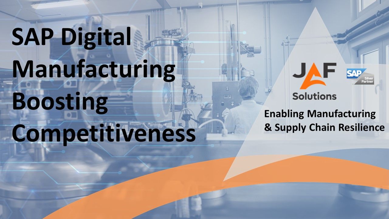 SAP Digital Manufacturing Boosting Competitiveness