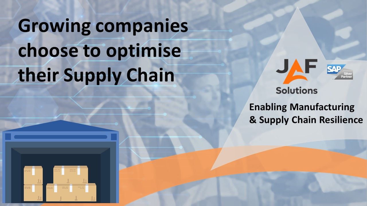 Growing companies choose to optimise their Supply Chain