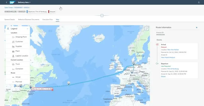 Geo Location Tracking of Shipments