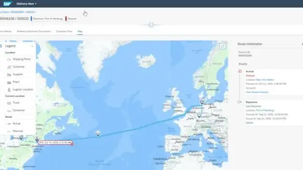 Geo Location Tracking of Shipments